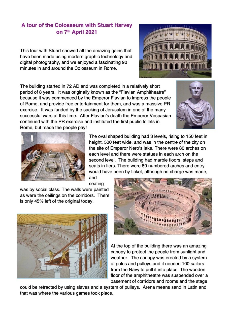 Report of Colosseum tour 1